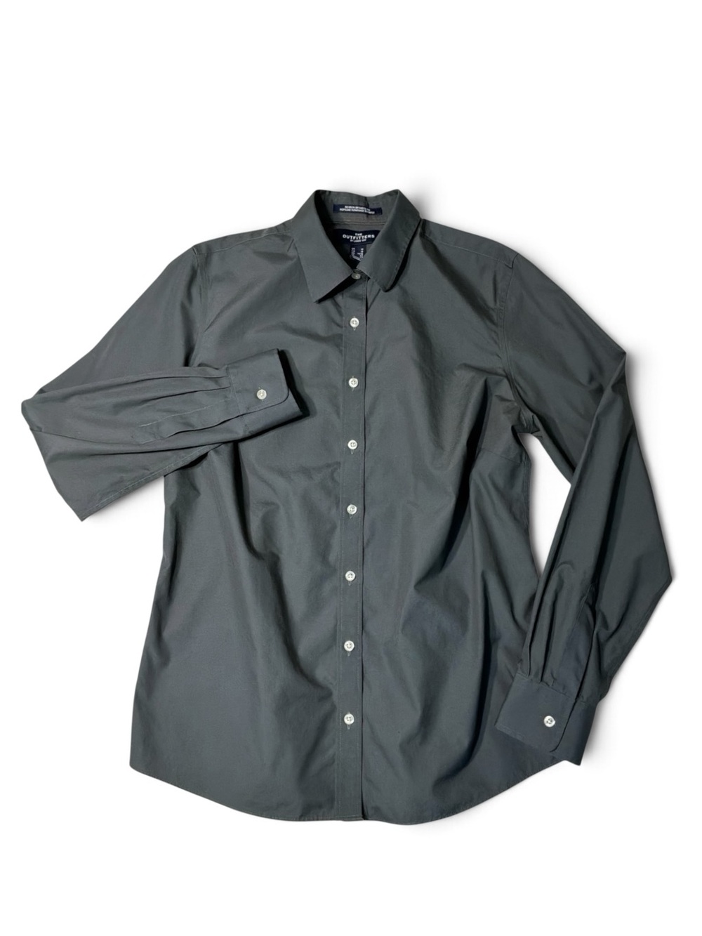 Lands' End Women's Charcoal Button-Down Shirt